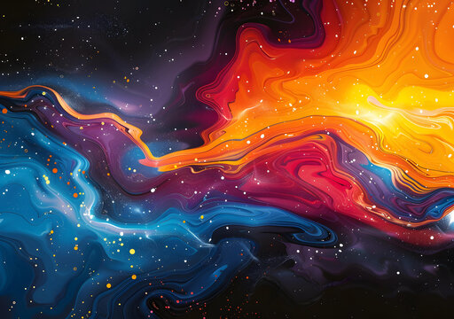 五彩斑斕的星云