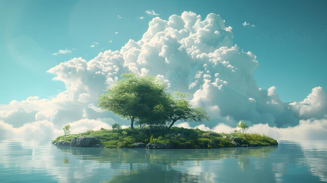 天空之城的AI圖片