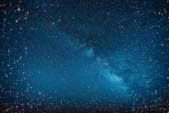 仰望星空繁星點點浩瀚無垠令人心曠神怡