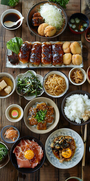 日式料理美食桌