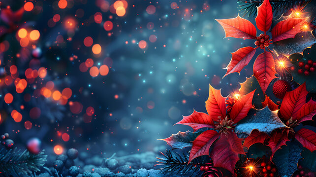 圣誕節(jié)的紅花