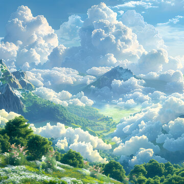 天空之城的AI圖片