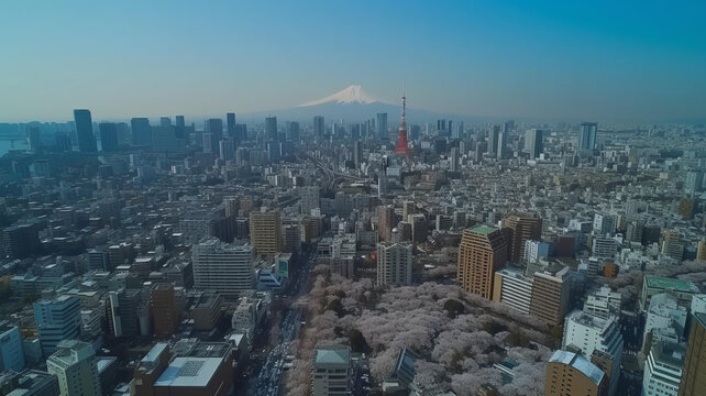 東京櫻花盛開(kāi)