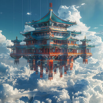云層之上的空中宮殿