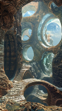 神秘的地下外星基地