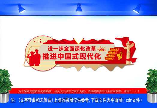 推進中國式現(xiàn)代化文化墻