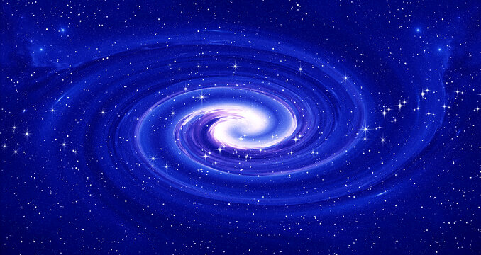 藍(lán)色宇宙星空漩渦