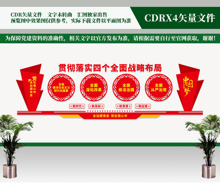 四個全面文化墻