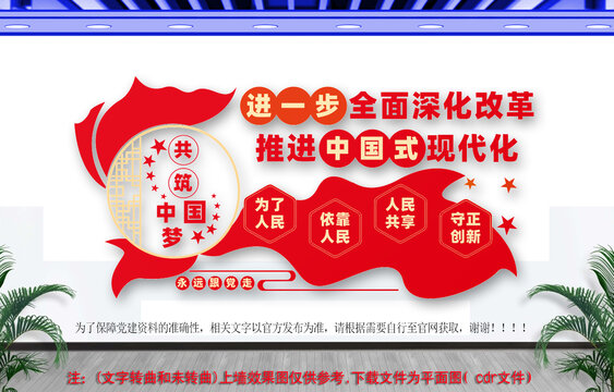 二十屆三中全會黨建文化墻