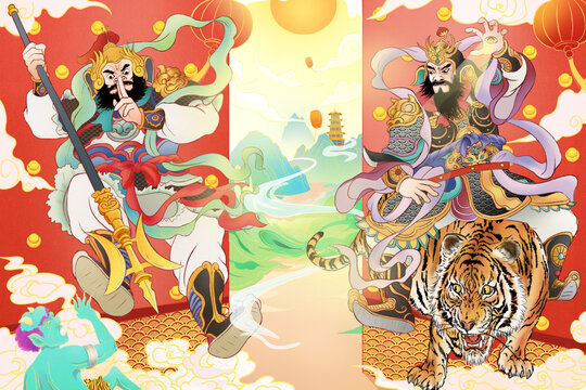 門神邪魔驅散好運連連