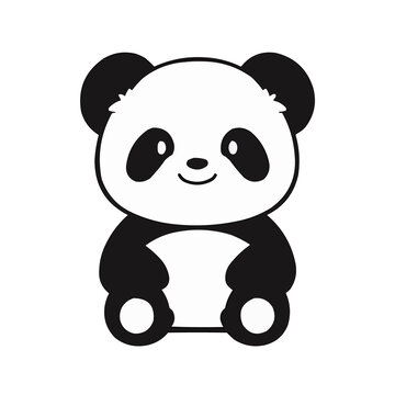 可愛熊貓矢量素材