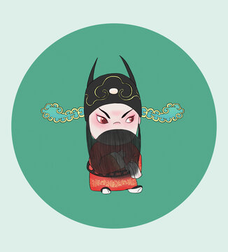 國(guó)風(fēng)京劇人物呂蒙正