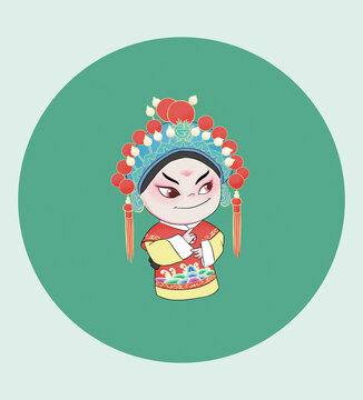 國風(fēng)京劇人物趙德芳
