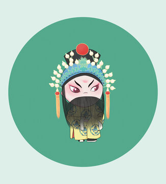 國風(fēng)京劇人物趙光義