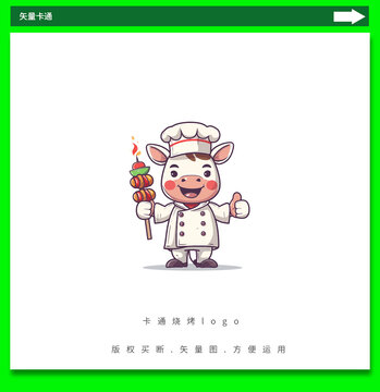 燒燒卡通廚師logo