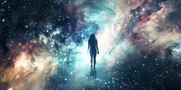 浩瀚的宇宙和渺小的人類