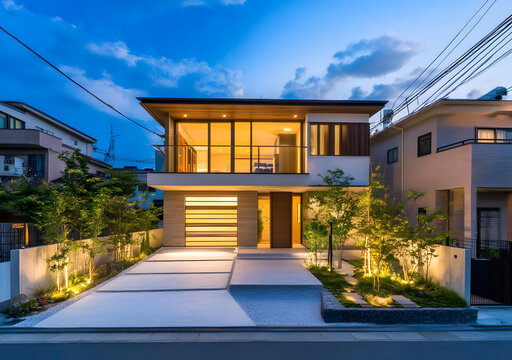 現(xiàn)代日式住宅外觀設(shè)計(jì)