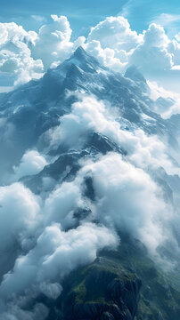 壯觀的雪山