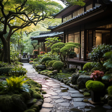 日式枯山水園林