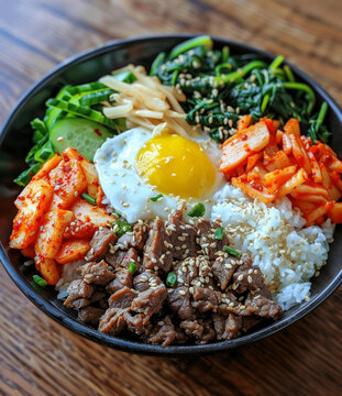 韓式拌飯的AI圖片