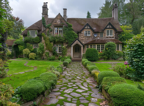 迷人的英國鄉(xiāng)村小屋花園美麗