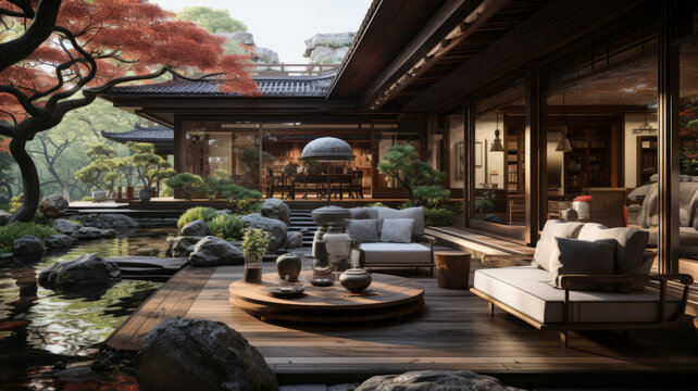 中國傳統(tǒng)民居的庭院