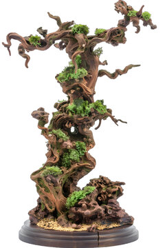 [免摳素材]苔蘚木雕