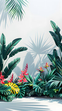 熱帶植物背景