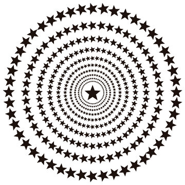 五星環(huán)繞星環(huán)圖案設(shè)計(jì)