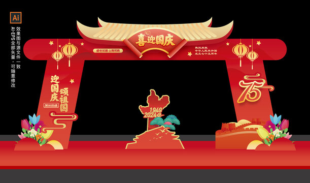 國(guó)慶節(jié)門(mén)頭
