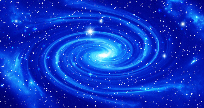 唯美藍(lán)色旋渦星空頂