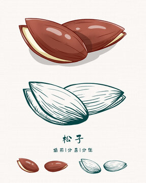 松子插畫版畫