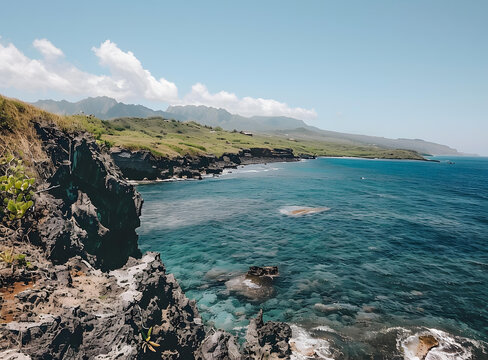 山海相連的壯麗景色