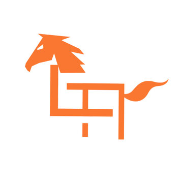 兒童用品馬字母logo