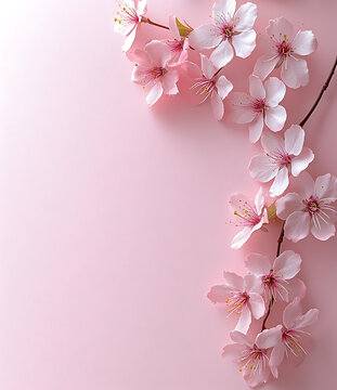 粉色花卉背景圖