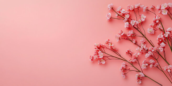 粉色花朵背景圖