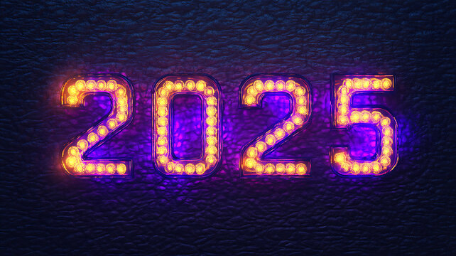 2025新年霓虹燈