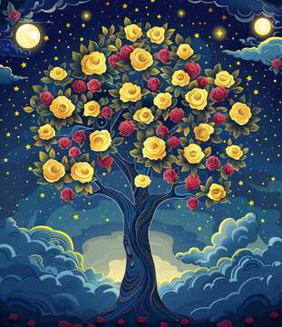 夜空玫瑰樹(shù)