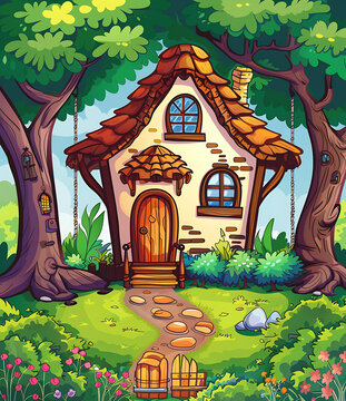 童話森林里的可愛小屋