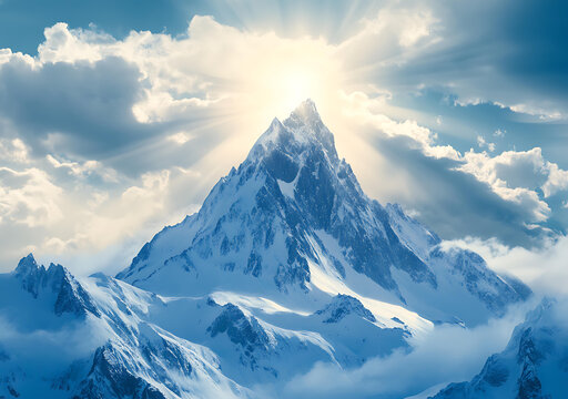 云海之上的雪峰