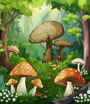森林里的蘑菇