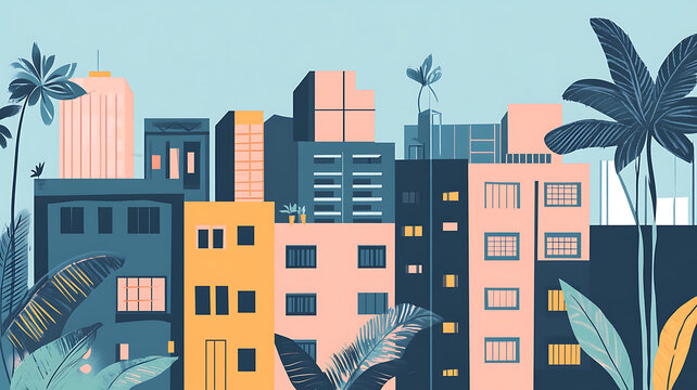 充滿活力的都市景觀