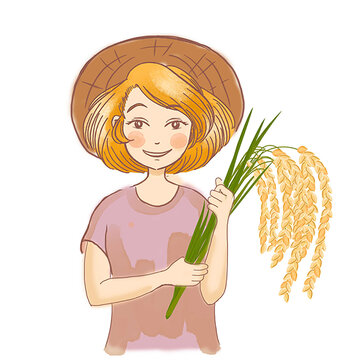 插畫(huà)女孩