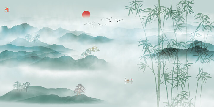 國畫山水