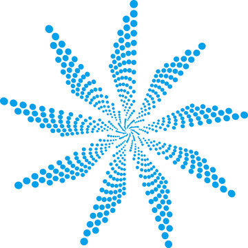 放射狀藍(lán)點(diǎn)圖
