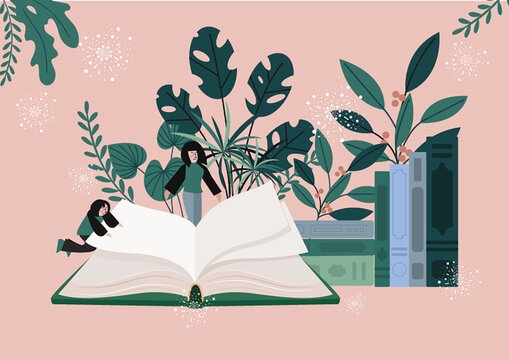 讀書插畫