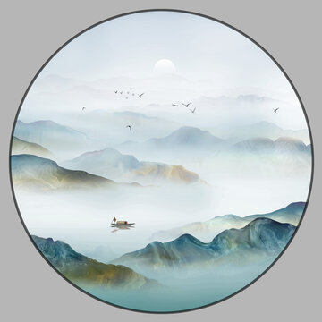 書(shū)房山水畫(huà)