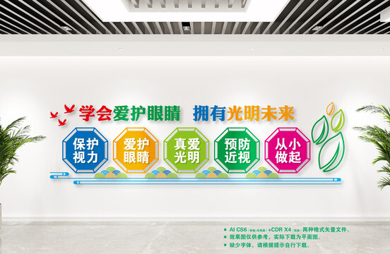 保護(hù)眼睛文化墻