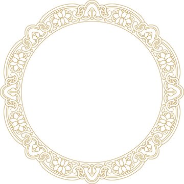 矢量線稿中式傳統(tǒng)圓環(huán)紋