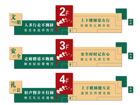 樓層號(hào)文化墻